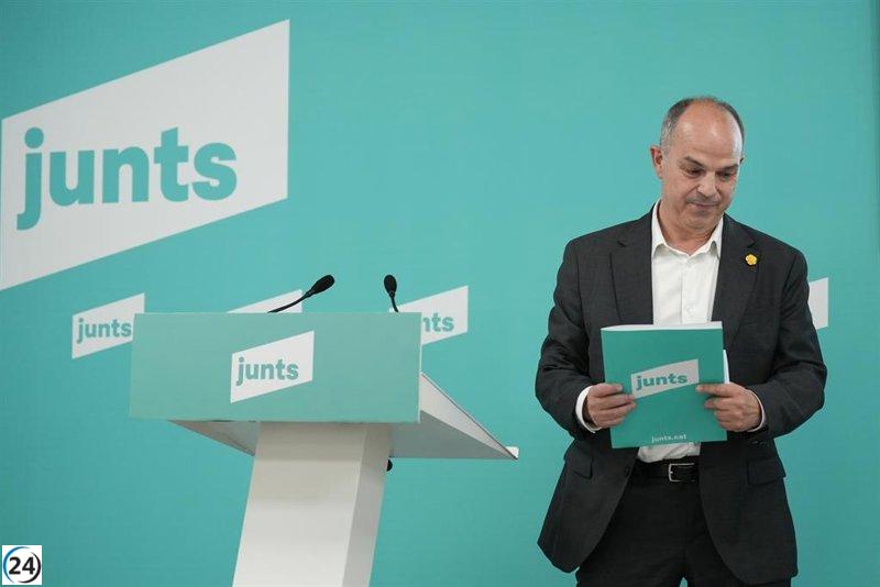 Turull (Junts) llama a ERC a unirse sin condiciones por el concierto económico.