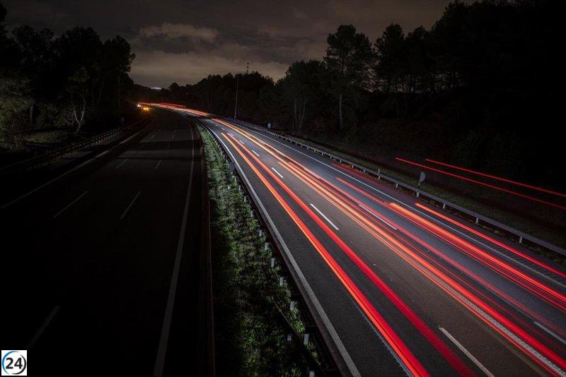 La C-32 de Garraf (Barcelona) experimenta un incremento del 85% en el tráfico tras el cierre de la AP-7.