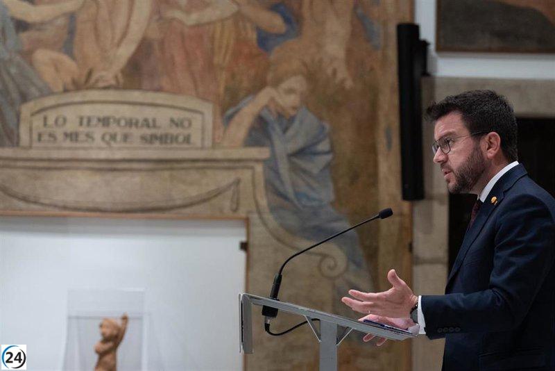 Aragonès se muestra comprometido en alcanzar un acuerdo sobre la sequía con la ley de Junts.