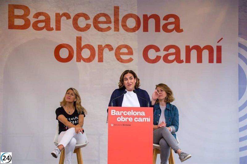 Colau convoca a la movilización progresista para proteger Barcelona de la derecha.