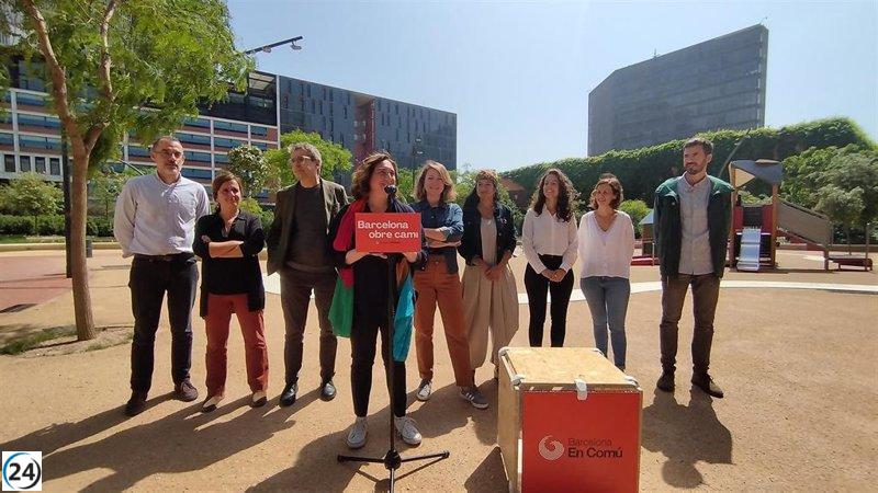 Colau pide a los indecisos que apoyen a BComú con su voto.