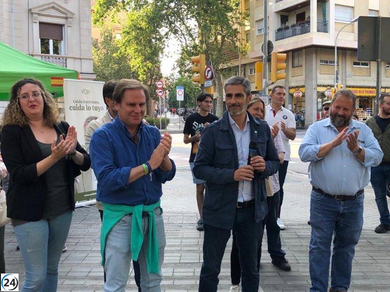 Vox es reivindicado por De Oro ante la inseguridad de Barcelona.