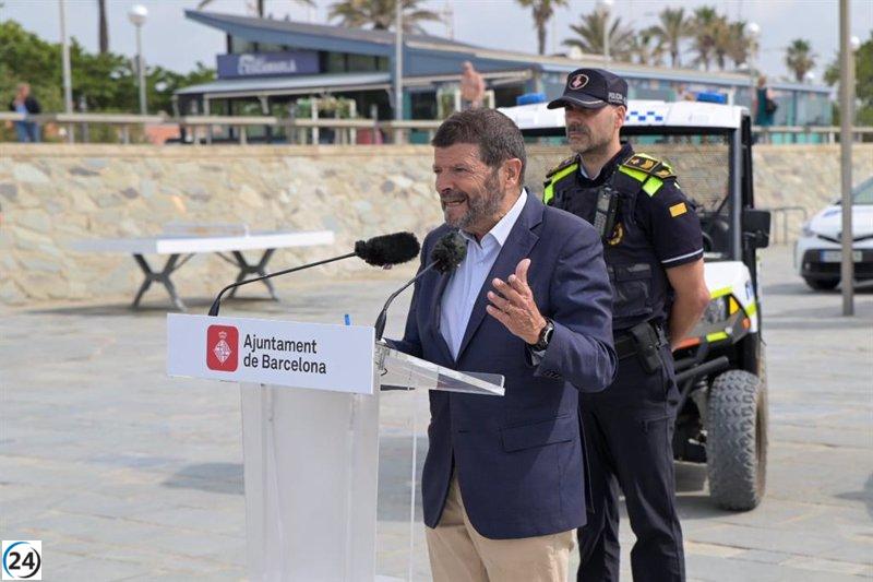 Guardia Urbana incorpora 100 oficiales a playas de Barcelona en verano.