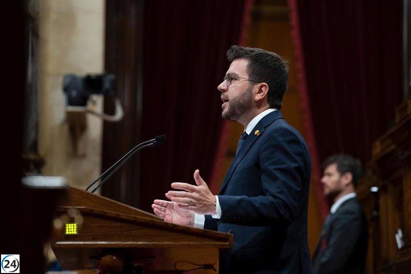 Aragonès insta a proteger Catalunya del PP y Vox al tacharla como enemiga