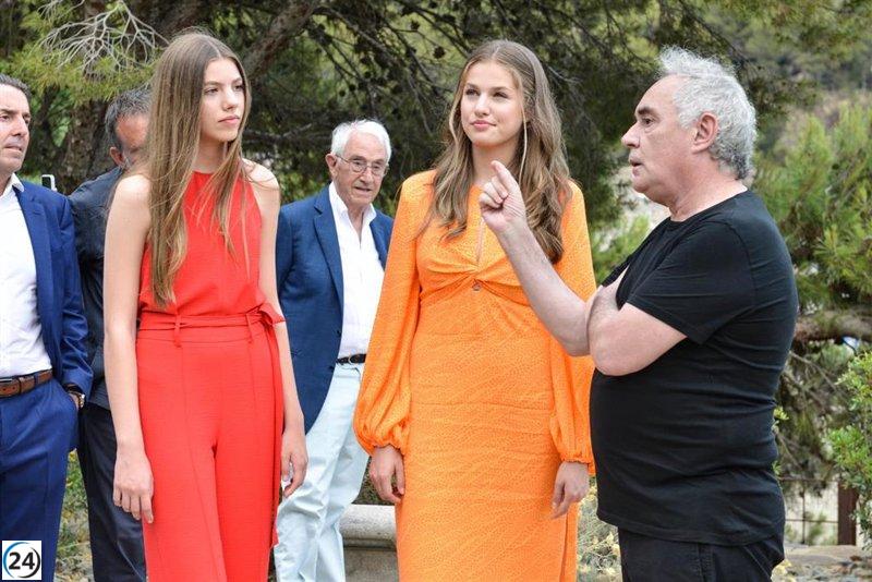 Las hijas del Rey visitan elBulli1846 con Ferran Adrià