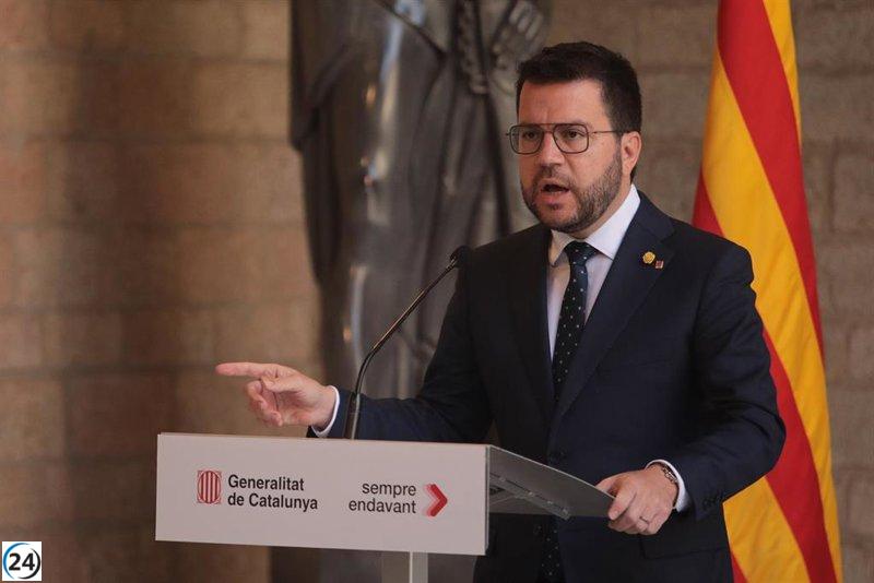 Aragonès respalda a Puigdemont, Comín y Ponsatí: 