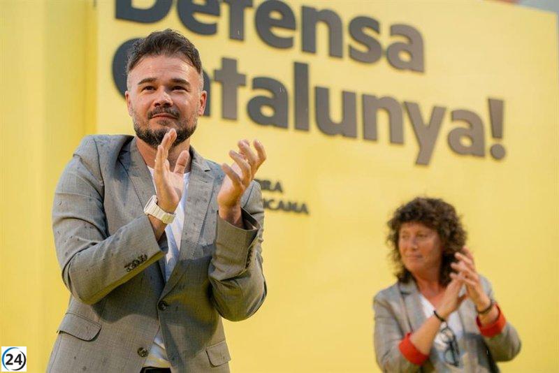 Rufián considera vital reforzar a ERC y Bildu para que el PSOE se alíe a la izquierda