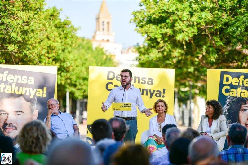 Aragonès alerta sobre la posibilidad de un pacto PSOE-PP: 