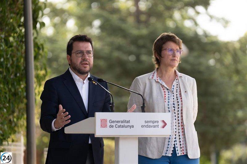 Aragonès denuncia la extralimitación del TSJC en las sentencias del 25% y demanda el cumplimiento de la ley.