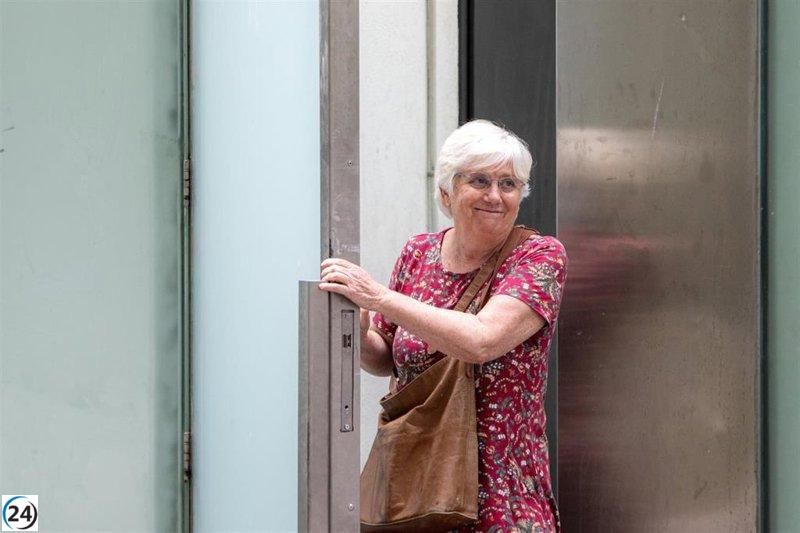La liberación de Clara Ponsatí tras negarse a declarar en la Ciutat de la Justícia de Barcelona.