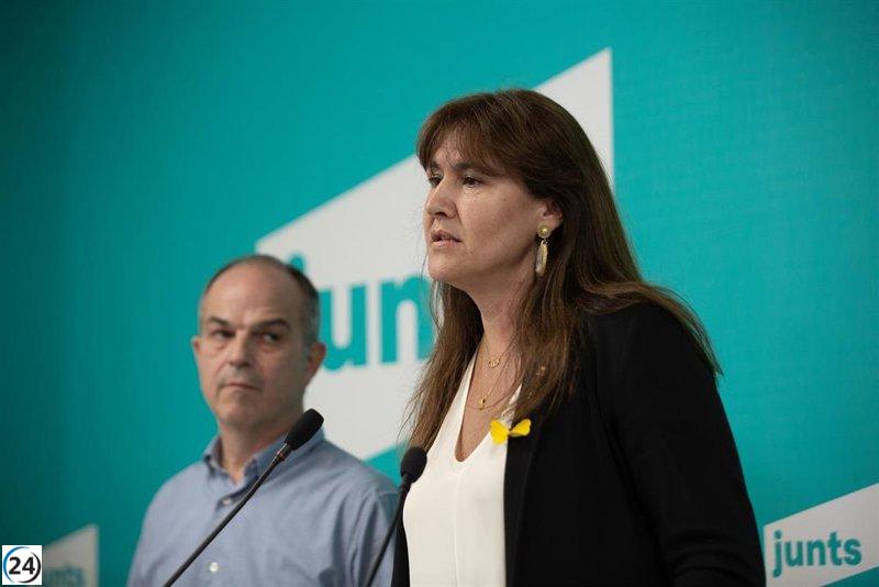 Borràs insiste en las condiciones de Junts para la investidura y sin intención de ceder