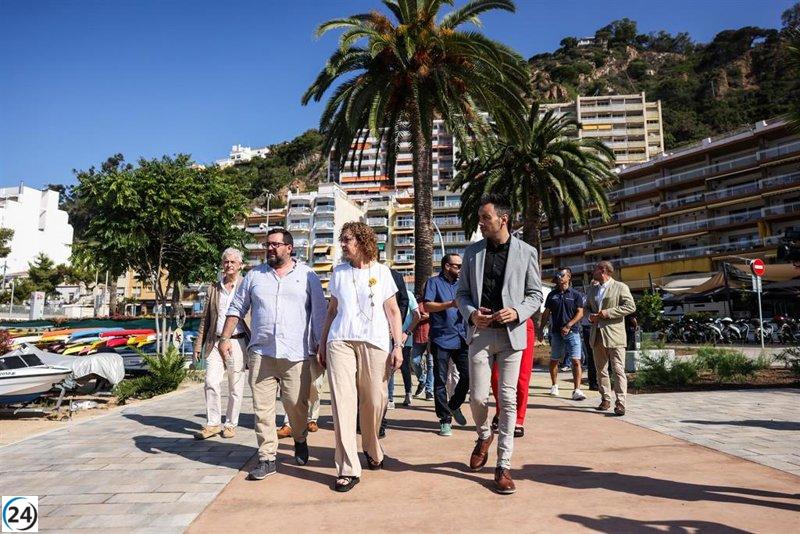 Capella inspecciona los avances del puerto de Blanes con inversión de 1,6 millones