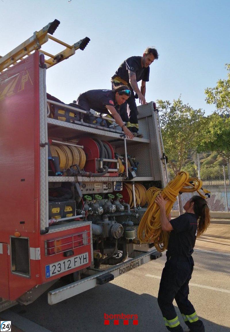 Incendio controlado en Portbou (Girona) sin nuevos focos de preocupación