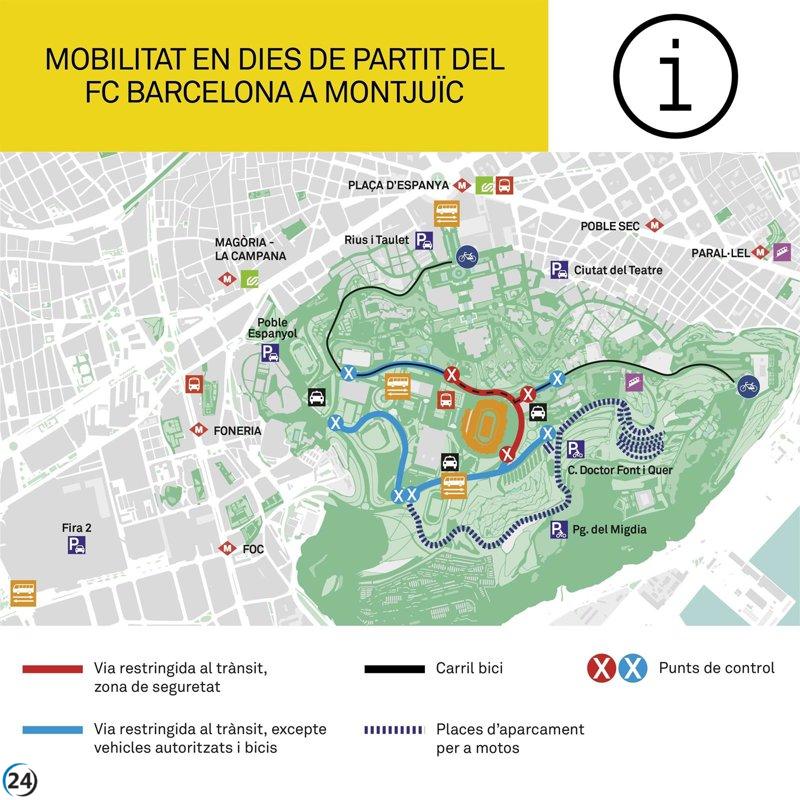 El Trofeo Joan Gamper restringe el acceso a Montjuïc este martes por la tarde.