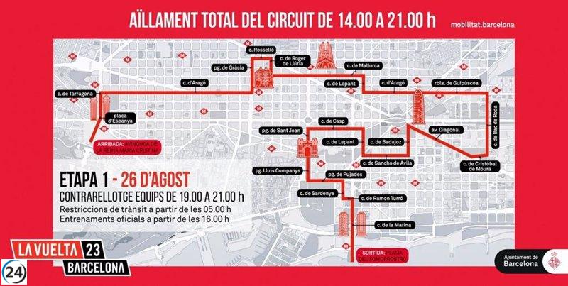 Barcelona se enfrenta al mayor impacto en el tráfico de su historia con La Vuelta 2023.