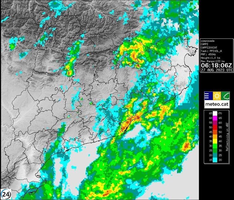 Catalunya mantiene alerta por fuertes lluvias según plan Inuncat.
