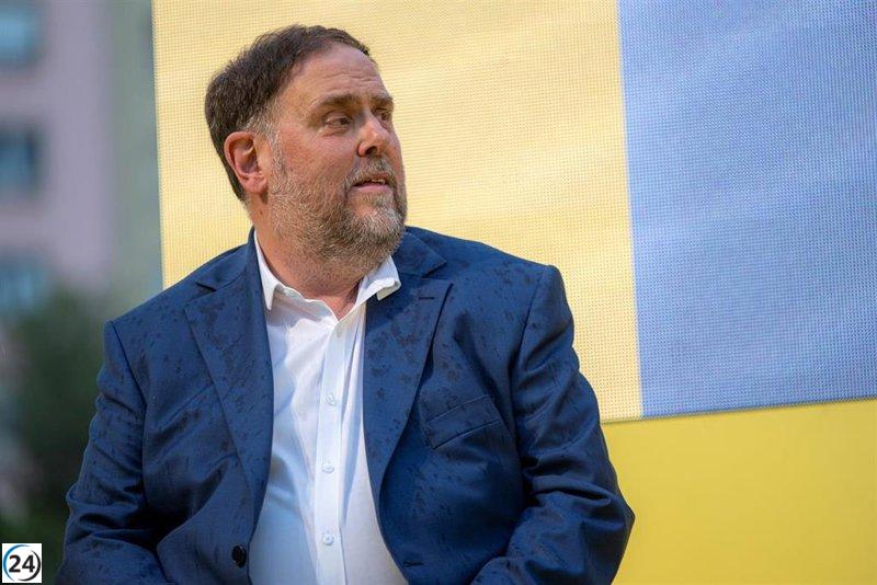 Junqueras insiste en la necesidad de la autodeterminación y la amnistía para Sánchez.