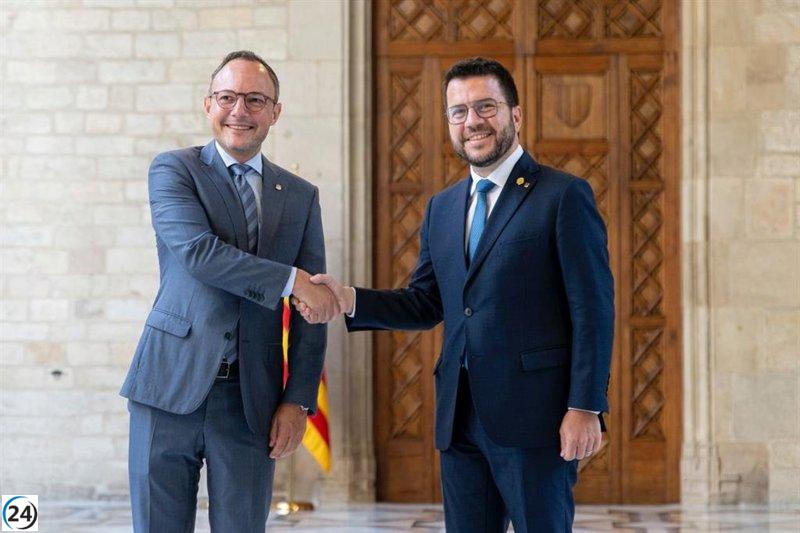 Aragonès se reúne con el jefe de Gobierno de Andorra en la Generalitat para una reunión bilateral
