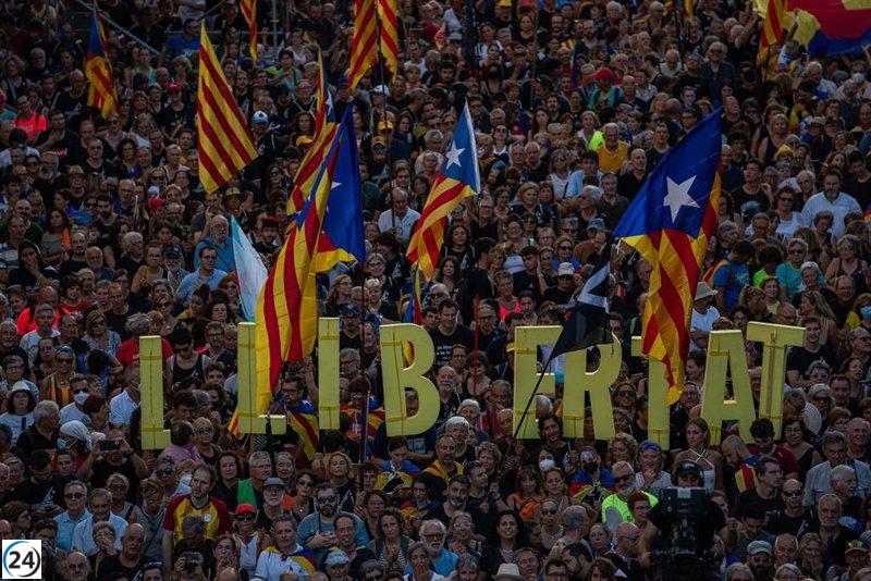 El independentismo concentra en la Diada su demanda de amnistía a Sánchez