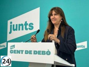 La crítica de Borràs (Junts) a los jueces que actúan como