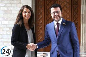 Budó (ACM) aboga por una legislación renovada en temas de gobiernos y finanzas locales en la reunión con Aragonès.