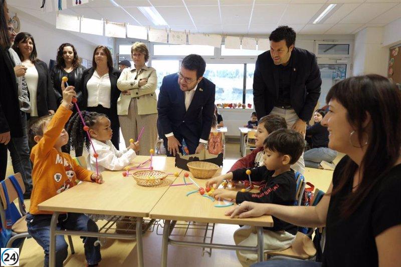 Aragonès subraya la importancia de la educación temprana y la igualdad de oportunidades para los estudiantes rurales