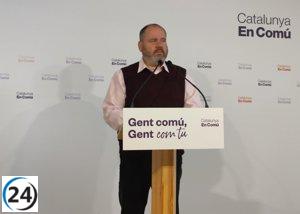 Mena (comuns) enfatiza que la amnistía no debe aplicarse a Borràs (Junts) porque no se trata de casos individuales.