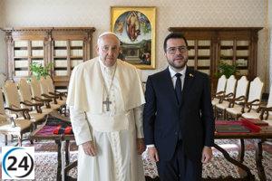 Aragonès y el Papa abogan por soluciones diplomáticas en el conflicto Israel-Gaza