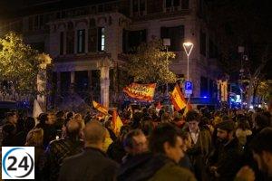 Manifestación en Barcelona contra la amnistía llega a su fin