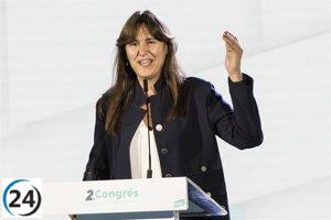 Borràs (Junts) advierte preocupación a Sánchez previa a su investidura