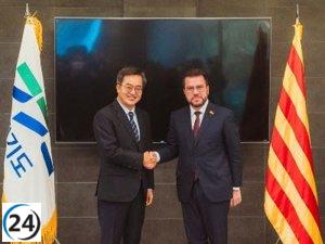 Aragonès reafirma el compromiso de la Generalitat catalana con Gyeonggi de Corea del Sur en pos de una colaboración sólida.