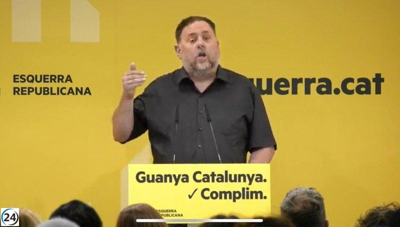 Junqueras (ERC) vincula las anheladas mejoras sociales en Catalunya con el déficit fiscal del Estado español.