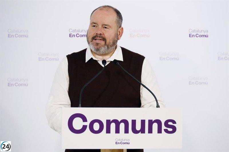 Mena (Comuns) critica la ausencia de Natàlia Mas en el Consejo de Política Fiscal y Financiera